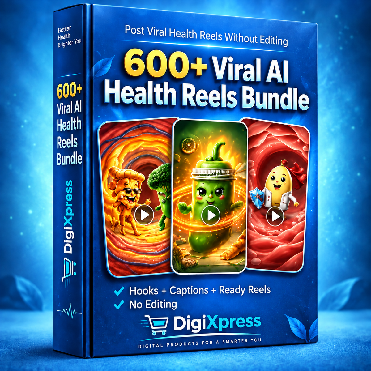 🔥 600+ Viral AI Health Reels Bundle