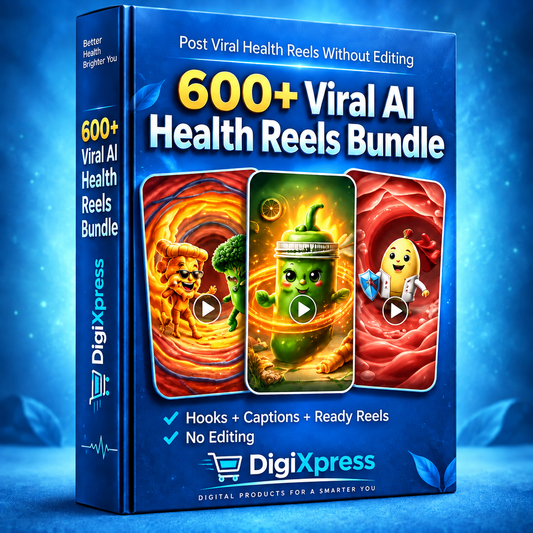 🔥 600+ Viral AI Health Reels Bundle